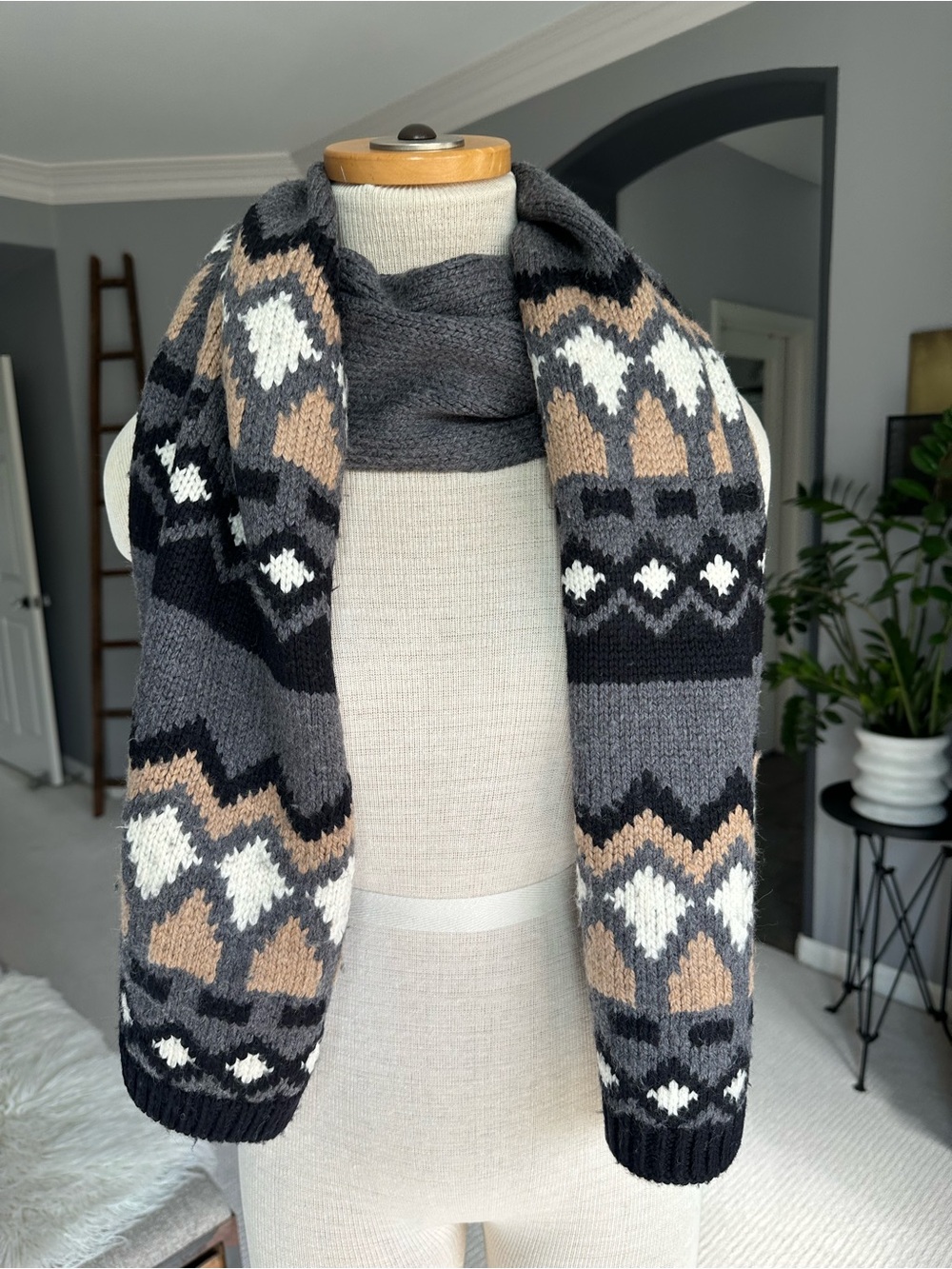 Theory oversized merino wool scarf